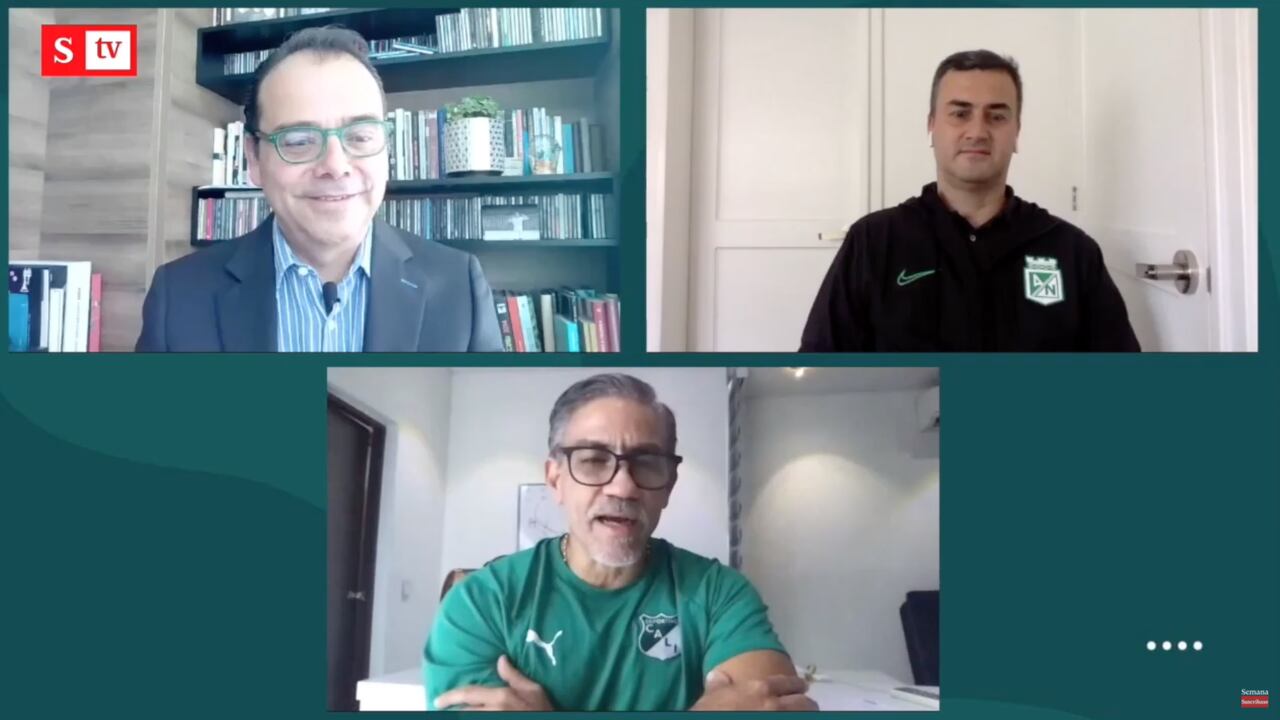 Marco Caicedo, presidente del Deportivo Cali, y Juan David Pérez, presidente del Atlético Nacional, explicaron en ‘Dinero’ sus estrategias financieras para atajar la crisis.