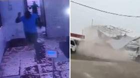 Trabajador dudó en salir de su lugar de trabajo