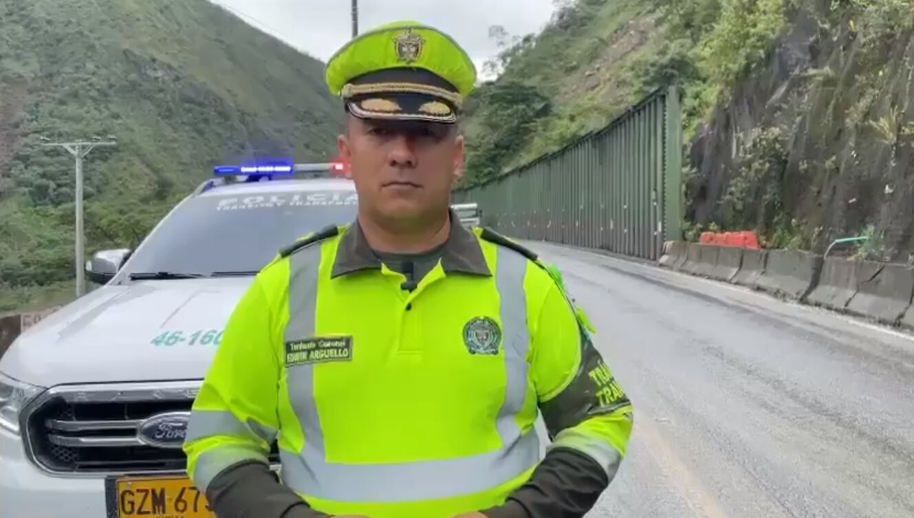 Teniente Coronel Edwin Arguello, jefe seccional de Tránsito y Transporte Meta.