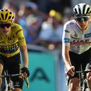 Jonas Vingegaard y Tadej Pogacar.