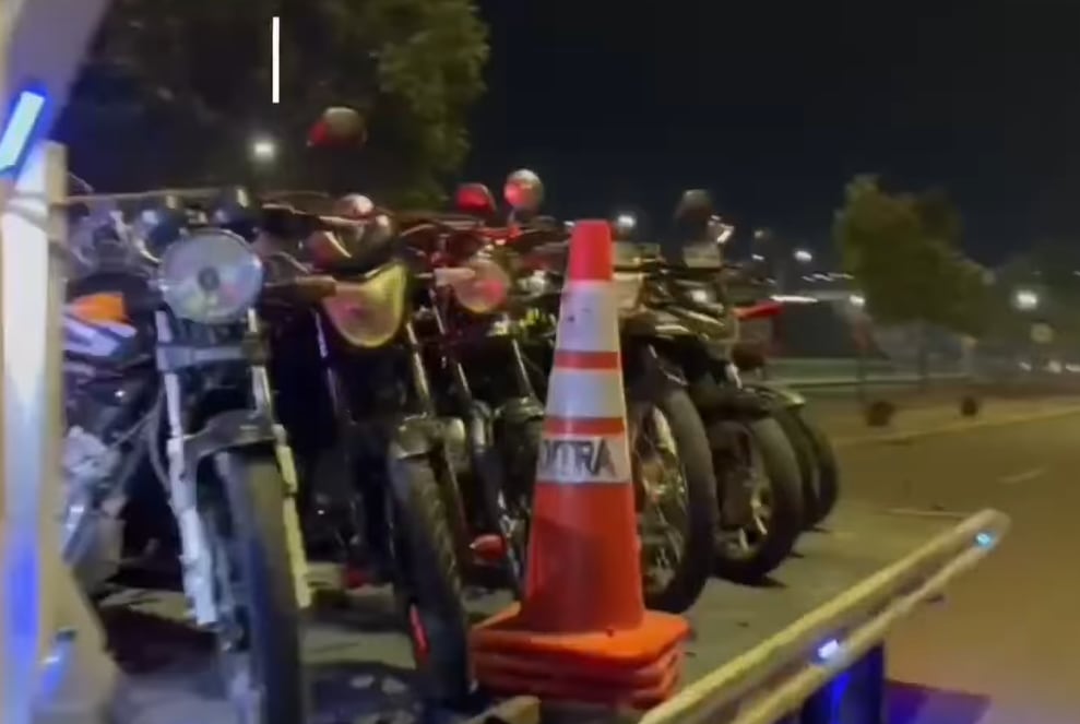 Más de 150 motocicletas fueron inmovilizadas