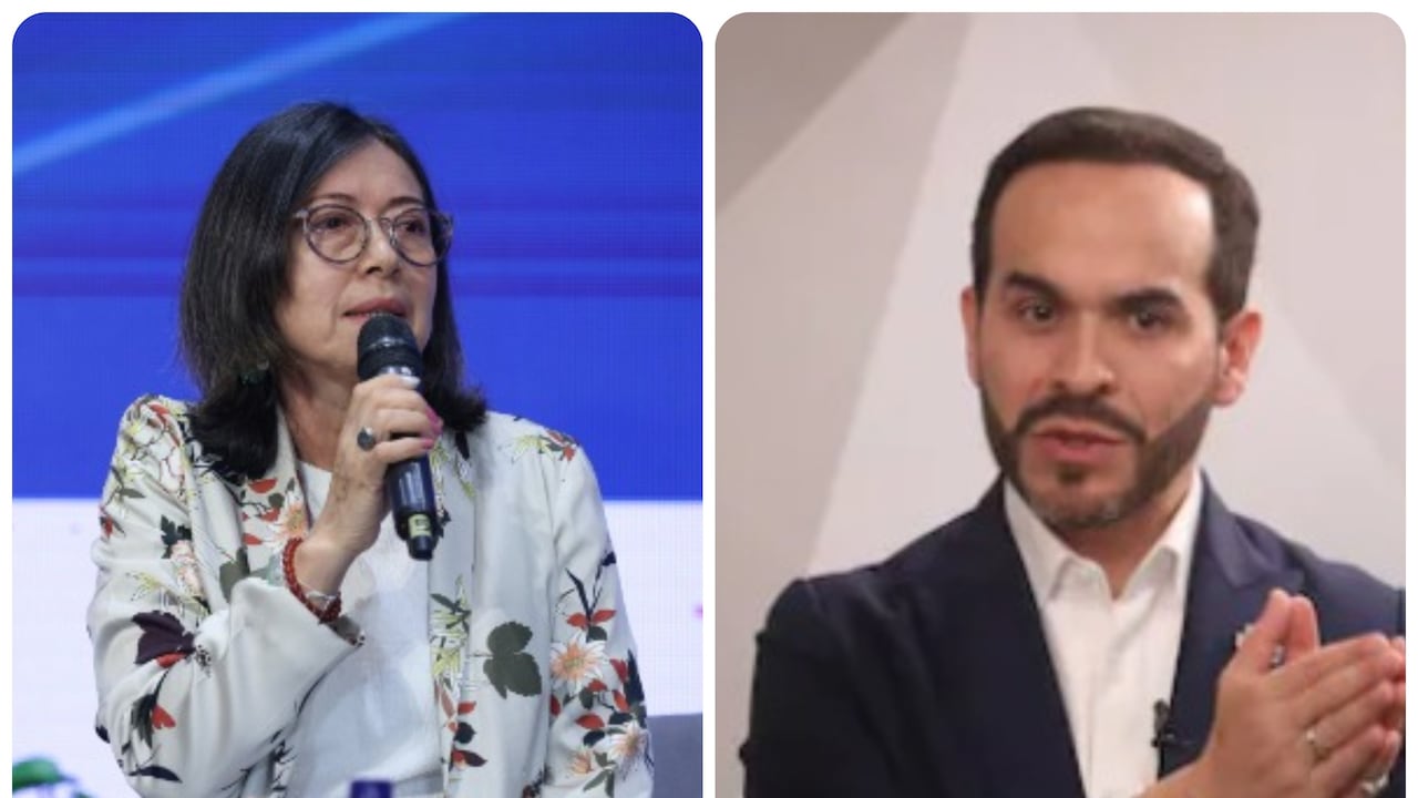Abelardo De La Espriella, presidente de Colombia, y Gloria Esperanza Arriero López, exdirectora general de Unidad Administrativa Especial Migración Colombia.