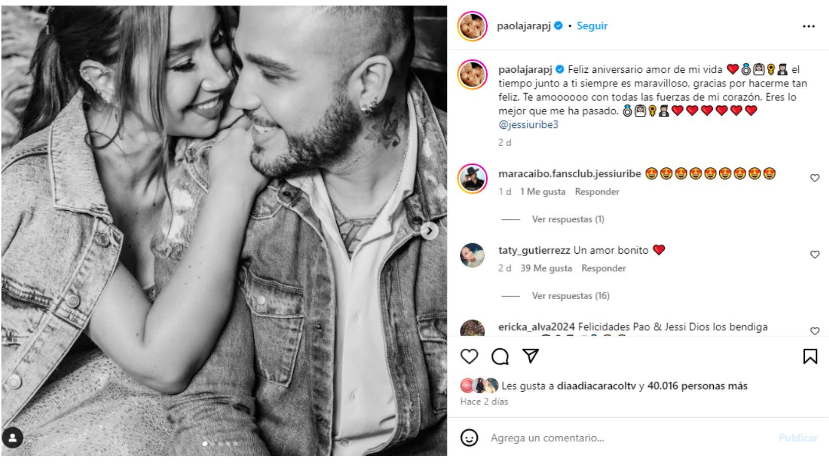 Triunfó el amor: El lujoso viaje con el que Paola Jara y Jessi Uribe celebraron su aniversario