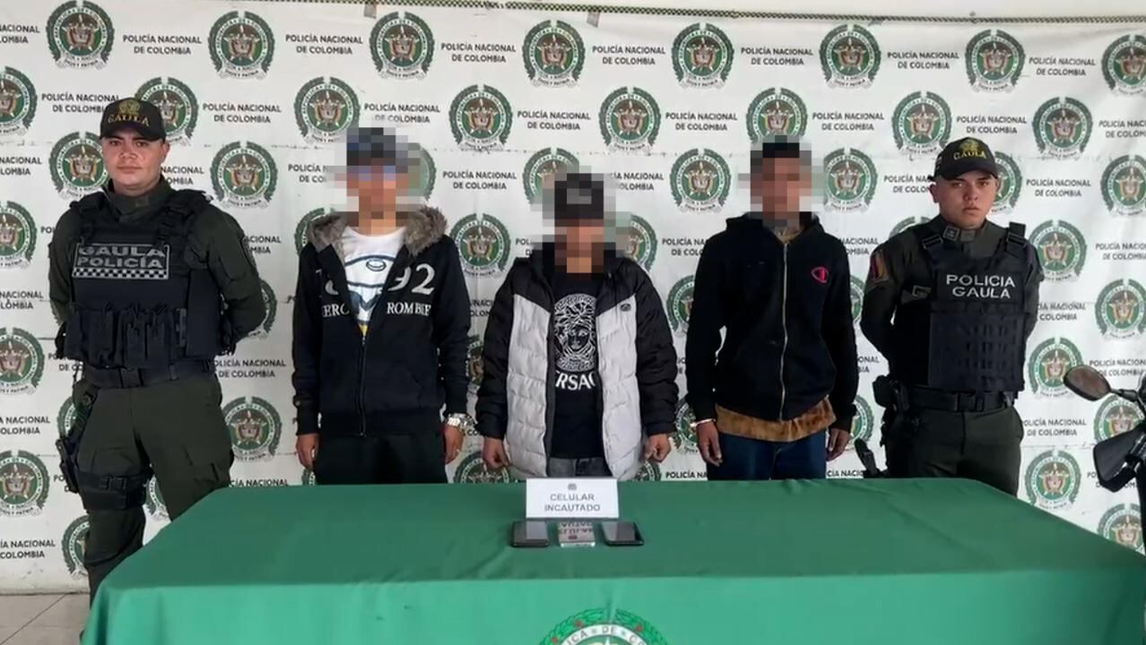 Capturados por el delito de extorsión, según la Policía.