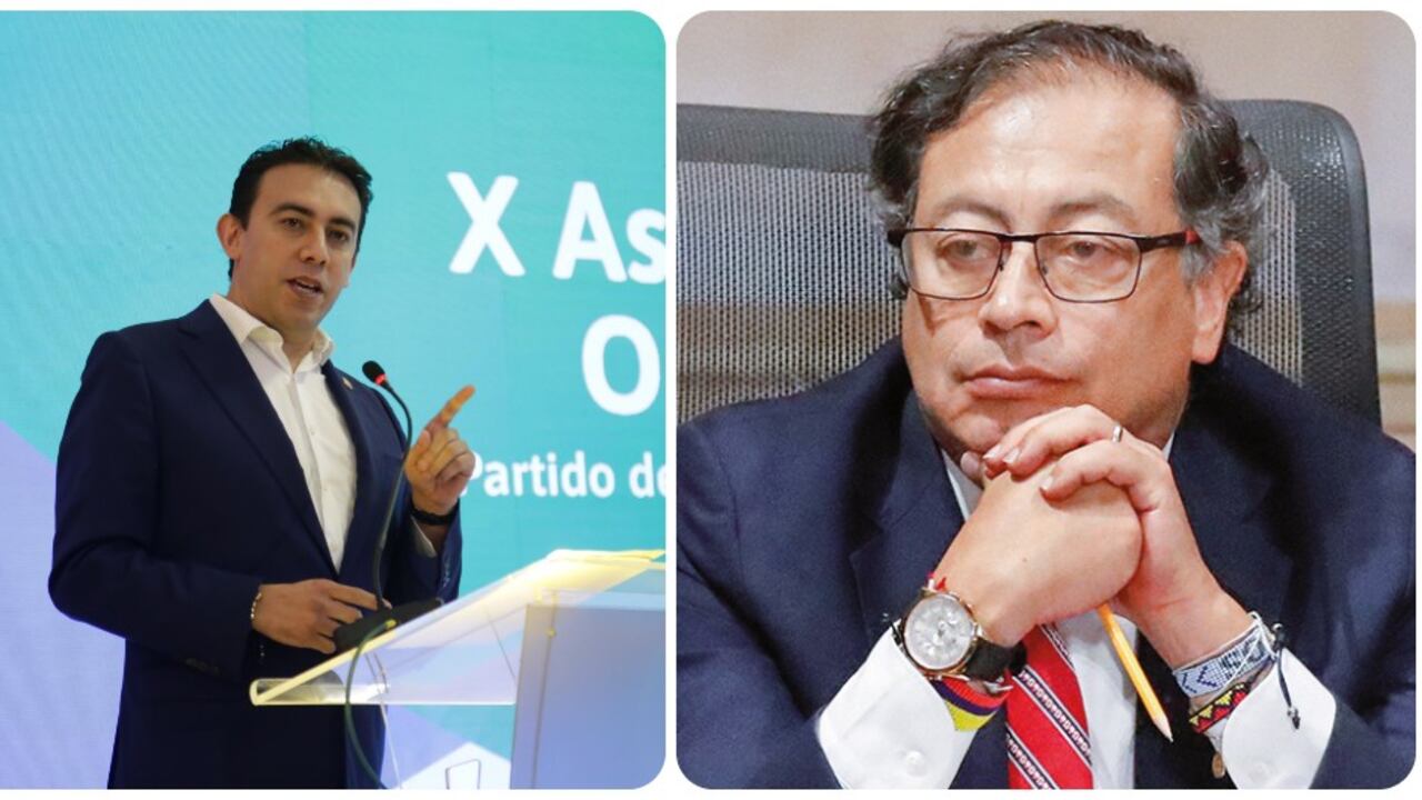 Alexander Vega y Gustavo Petro.