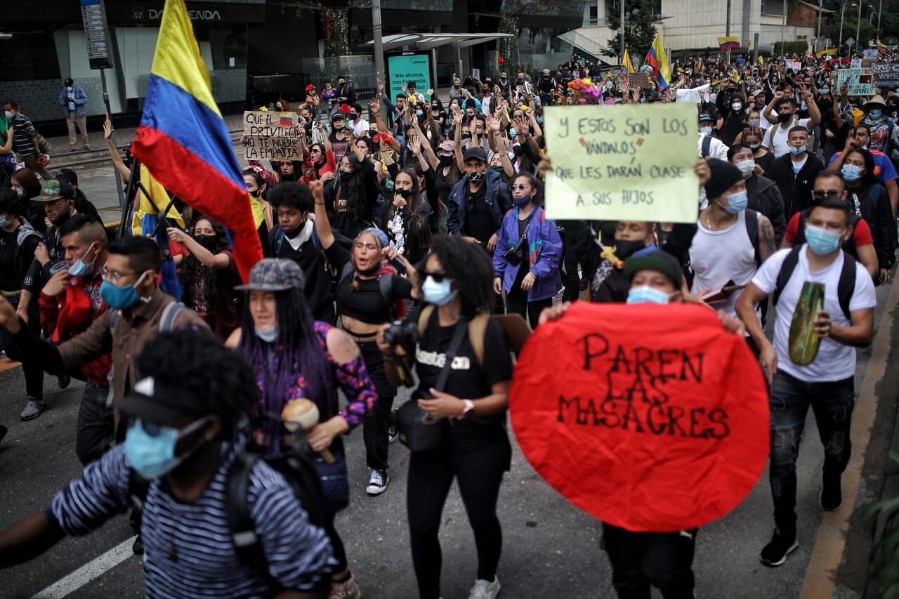 Paro Nacional marchas pacíficas, performance, arte