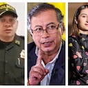 Coronel Carlos Feria, presidente Gustavo Petro, Laura Sarabia y Marelbys Meza