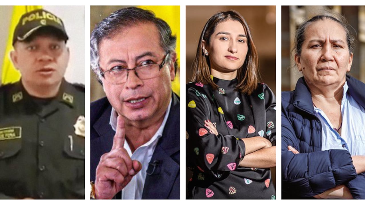 Coronel Carlos Feria, presidente Gustavo Petro, Laura Sarabia y Marelbys Meza