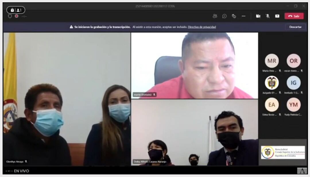 IMPUTACIÓN CARGOS CONTRA INDÍGENA EMBERA KATIO