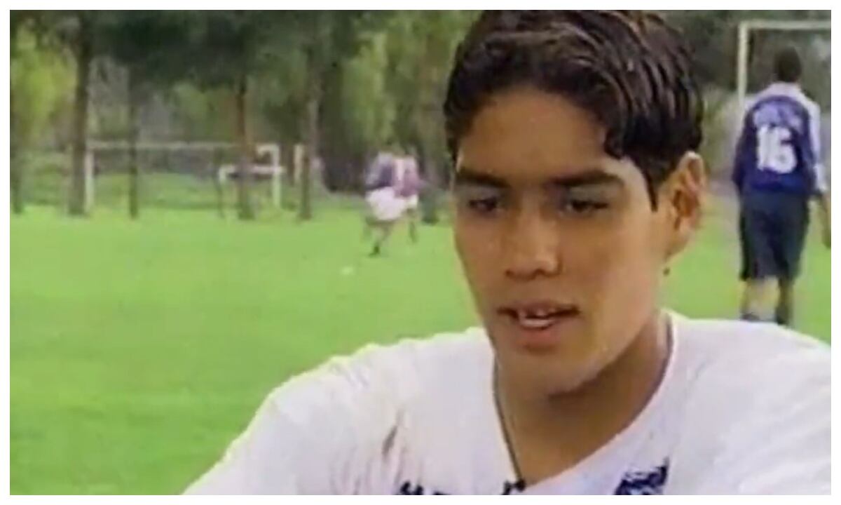 Falcao y una de sus primeras entrevistas como juvenil con Millonarios.