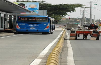 Según estudios, por los corredores troncales como el de la imagen se movilizarán diariamente un promedio de 60.000 pasajeros.
