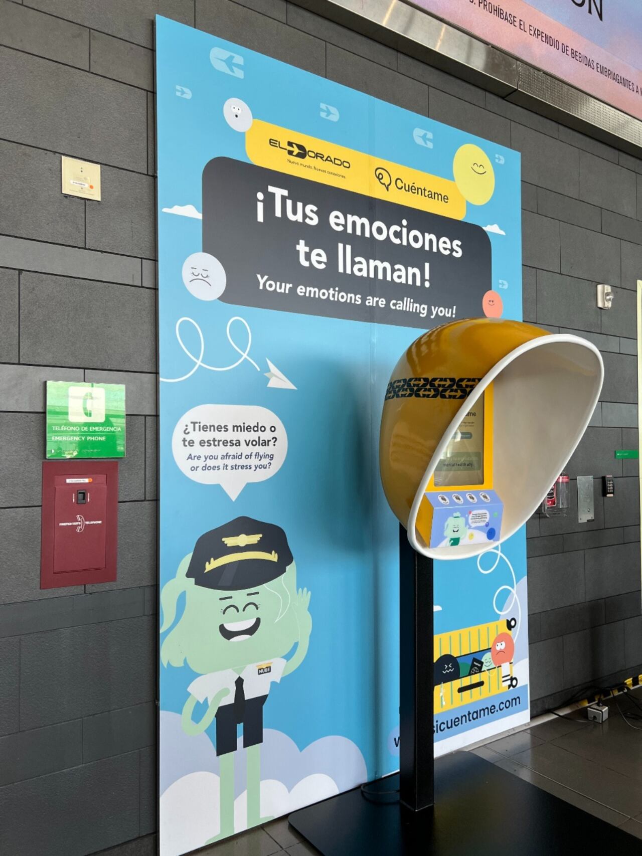 Aeropuerto el Dorado lanza cabinas de apoyo emocional para brindar ayuda a los viajeros: conozca cómo funcionan