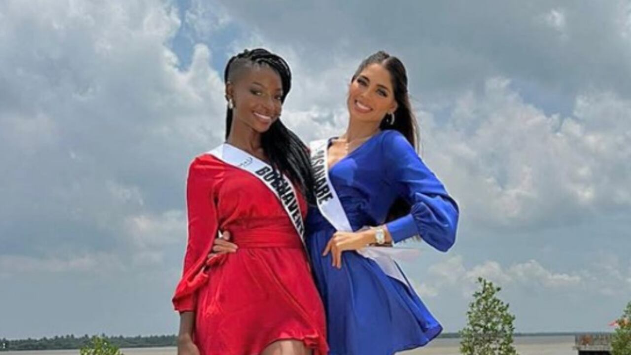 Camila Avella y Lina María Hurtado en la concentración del Miss Universe 2023.