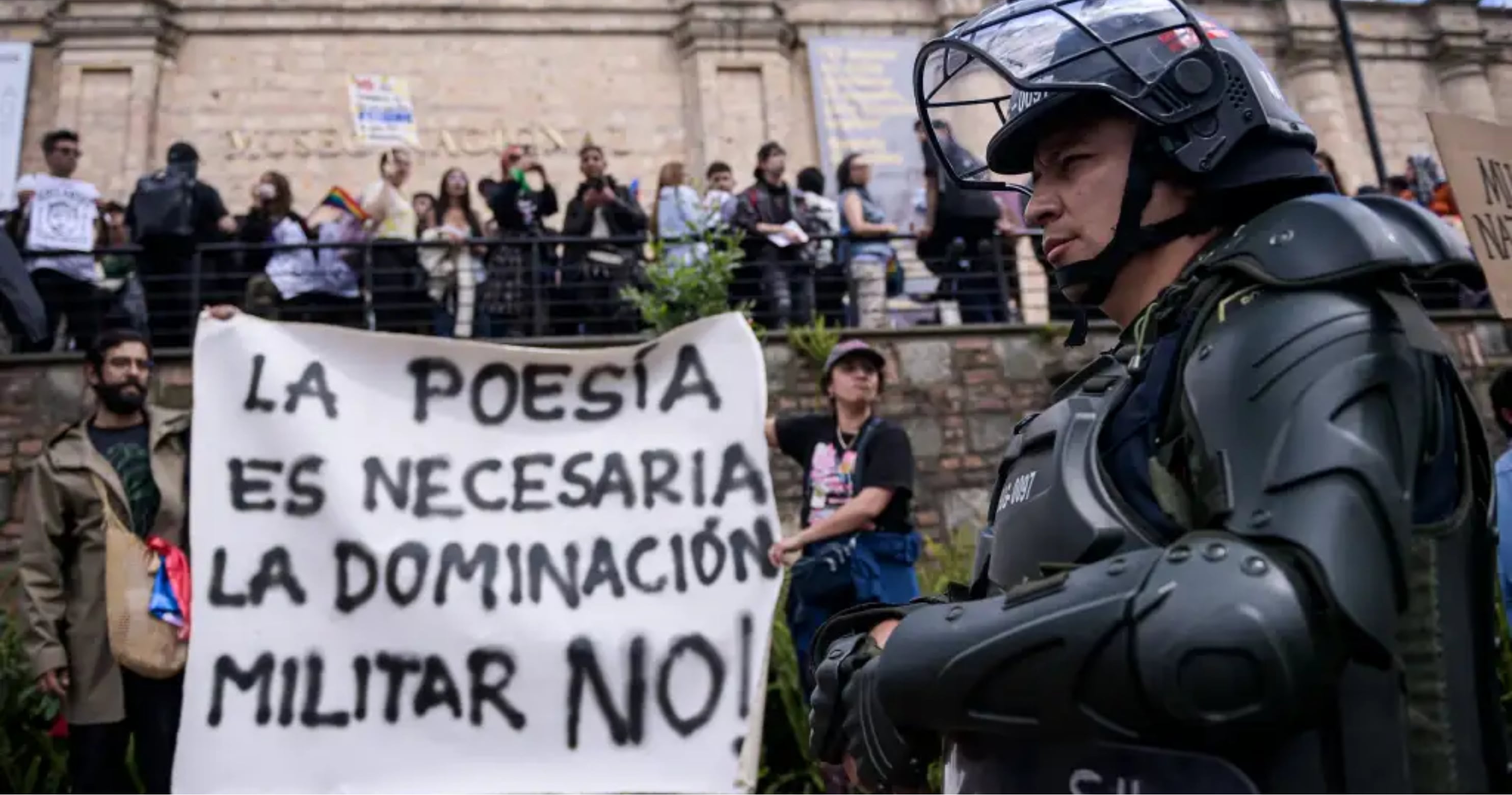 Protestas en el Museo Nacional