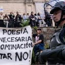 Protestas en el Museo Nacional