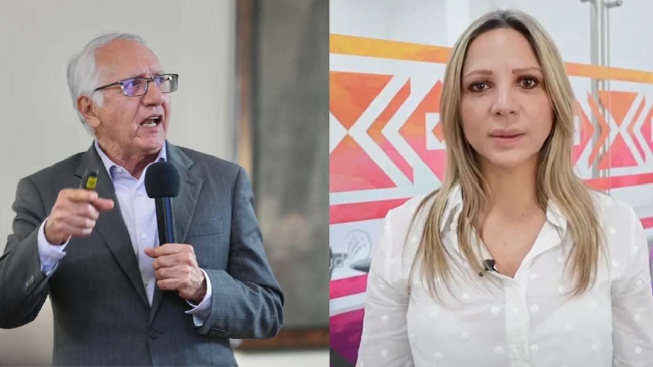 Ministro de Salud, Guillermo Alfonso Jaramillo, y la superintendente delegada, Beatriz Gómez Consuegra.