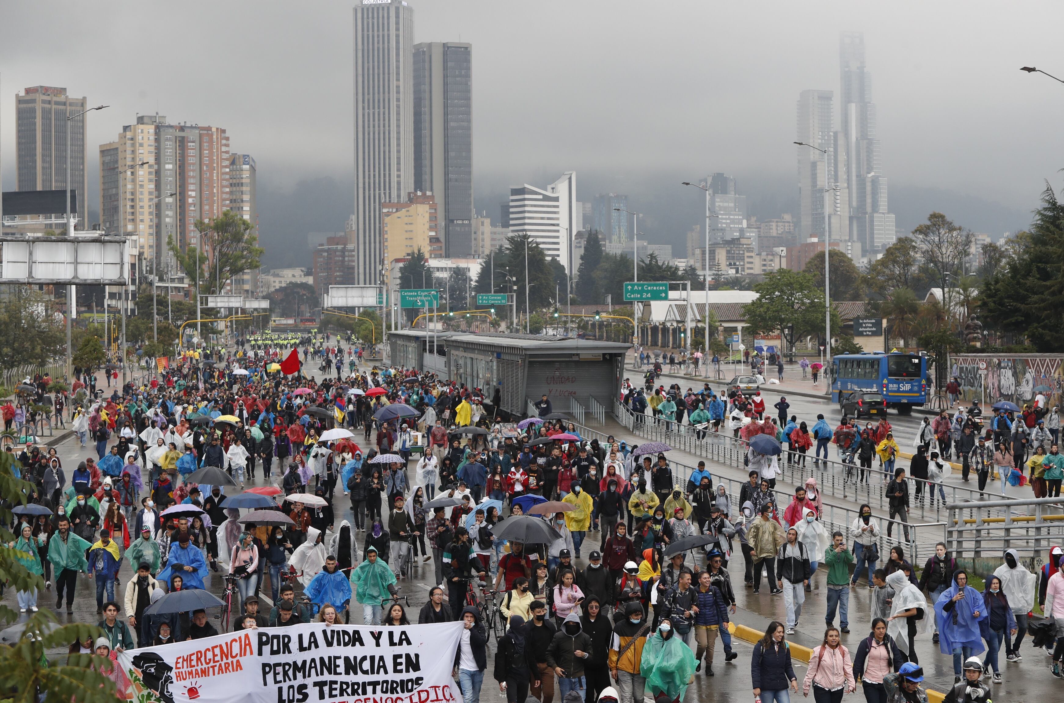 Protestas 28 de abril, paro nacional un año de marchas