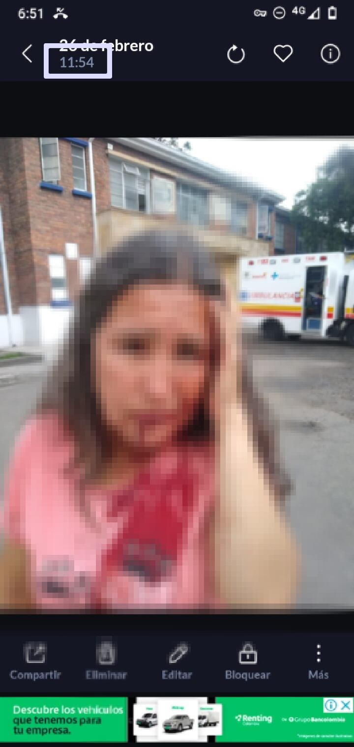 Claudia Ocampo, víctima intento de robo que falleció