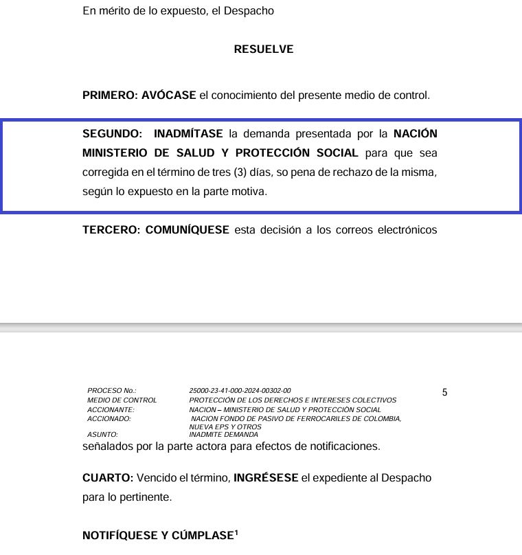 TRIBUNAL ADMINISTRATIVO DE CUNDINAMARCA RECHAZÓ DEMANDA DEL MINSALUD CONTRA 21 EPS