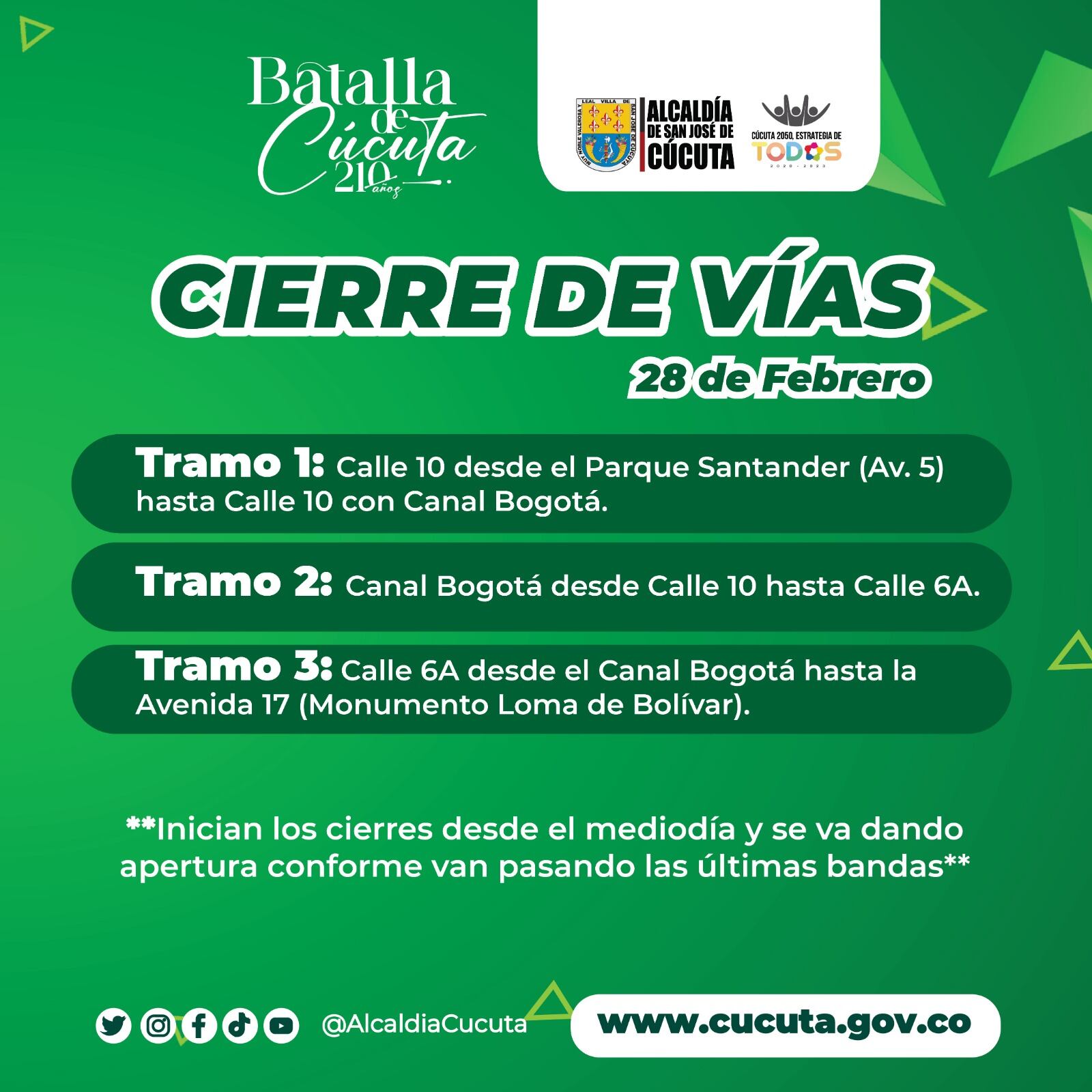 Siga las recomendaciones de las autoridades.