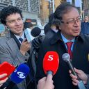 Gustavo Petro en el Foro Económico Mundial en Davos, Suiza.