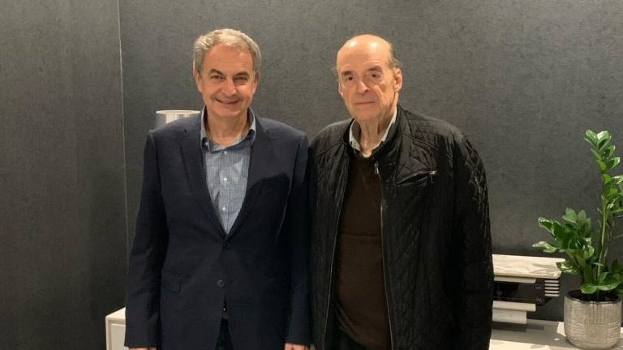 Álvaro Leyva y José Luis Rodríguez Zapatero.