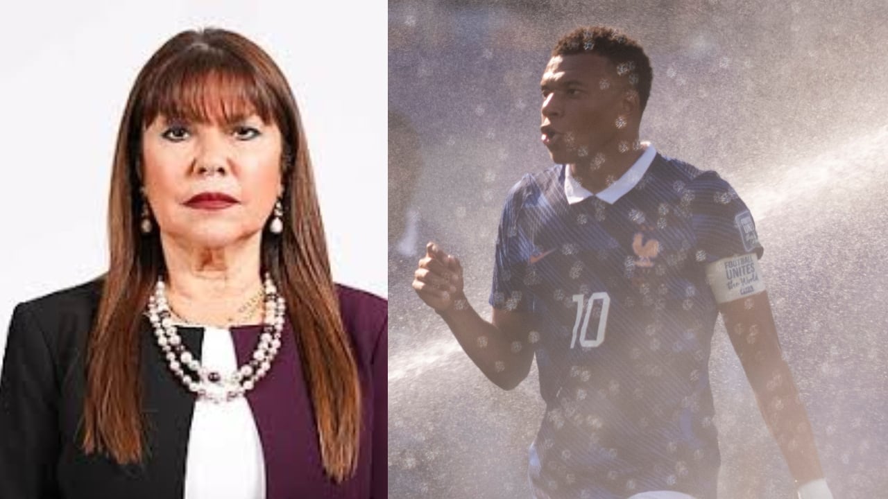 Celeste Amarilla y Kylian Mbappé