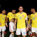 Gustavo Puerta, Luis Díaz, James Rodríguez y Luis Javier Suárez.