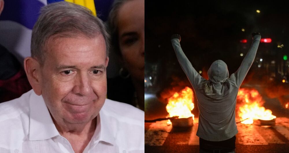 Edmundo González y protestas en Venezuela.