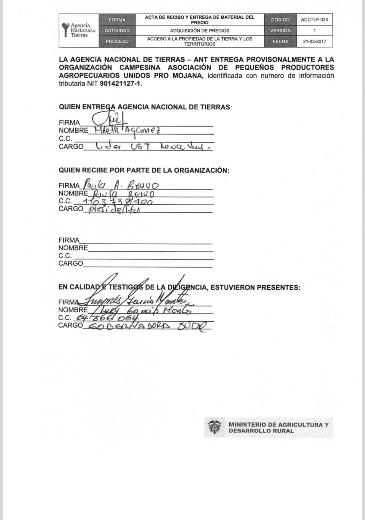 Documento finca