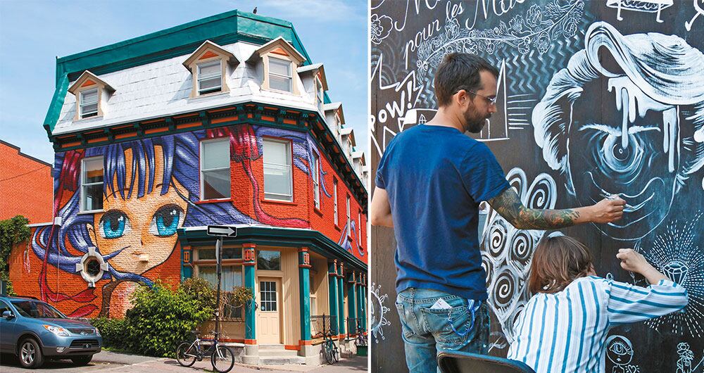 El Mile End es hogar de judíos ultraortodoxos, artistas y emprendedores.
Varios miembros de Arcade Fire han
residido en este barrio de Montreal