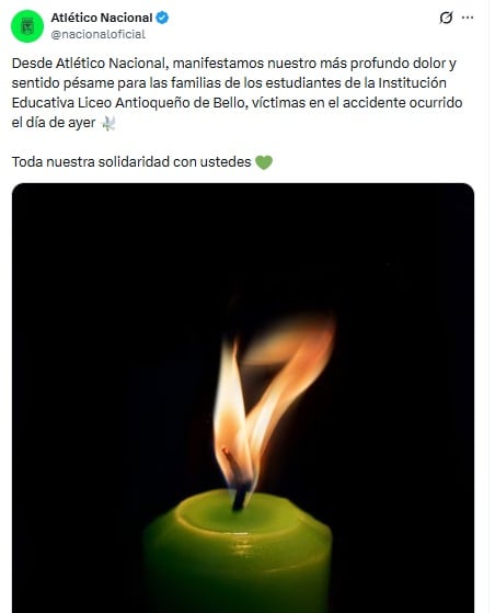 Pantallazo X: @nacionaloficial