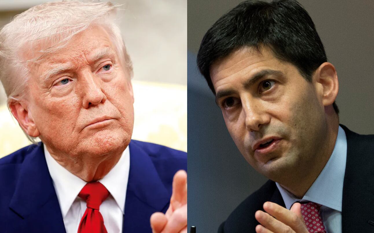 Donald Trump y Kevin Warsh