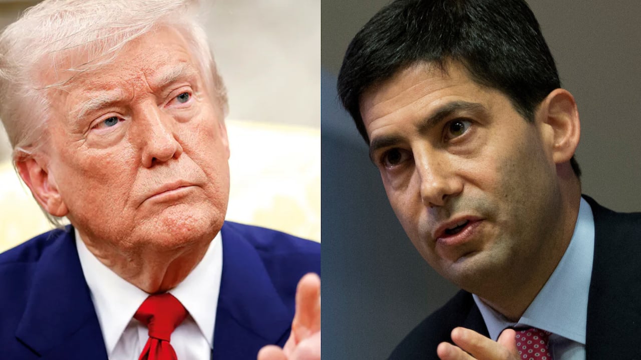 Donald Trump y Kevin Warsh