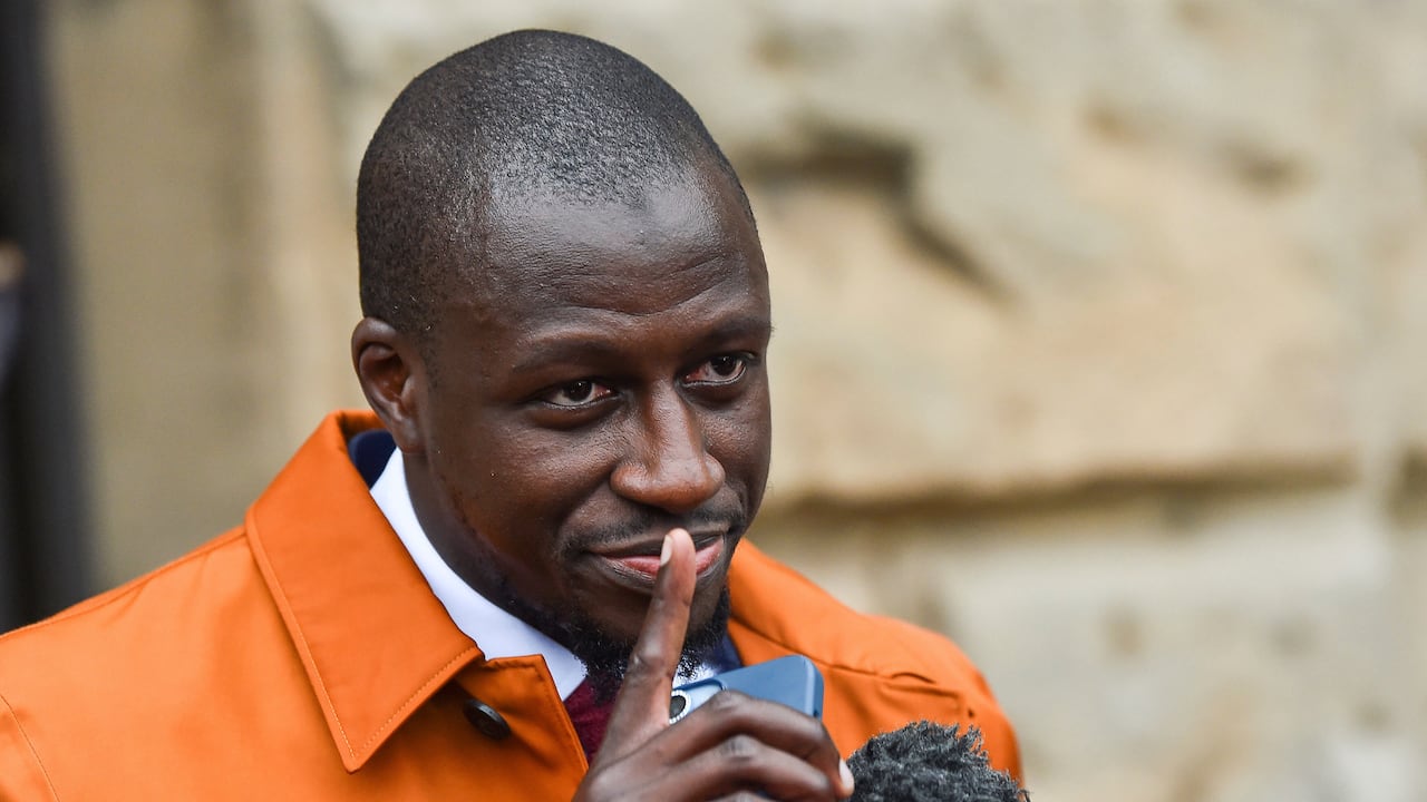 Benjamin Mendy celebró el veredicto este viernes