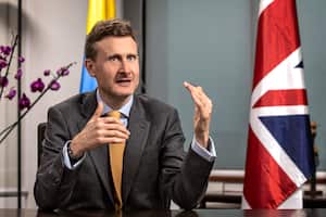 George Hodgson.
Embajador de Reino Unido en Colombia.
Bogotá Octubre 18 de 2022.
Foto: Juan Carlos Sierra-Revista Semana.