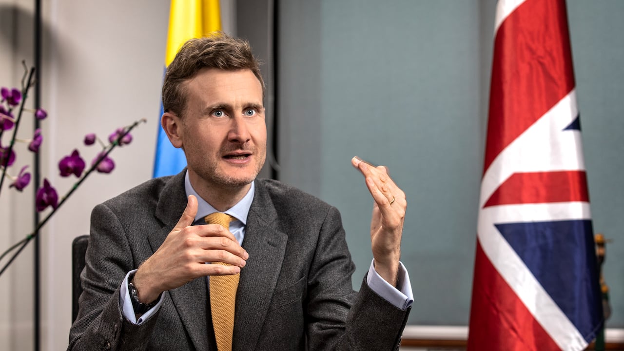 George Hodgson.
Embajador de Reino Unido en Colombia.
Bogotá Octubre 18 de 2022.
Foto: Juan Carlos Sierra-Revista Semana.