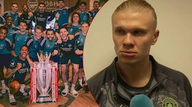 Erling Haaland reaccionó tras el empate de Manchester City contra Bournemouth.