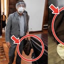 El expresidente Gustavo Petro y la maleta objeto de polémica.