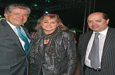 Julio César Turbay, Mónica de Greiff y Enrique Vargas Lleras.