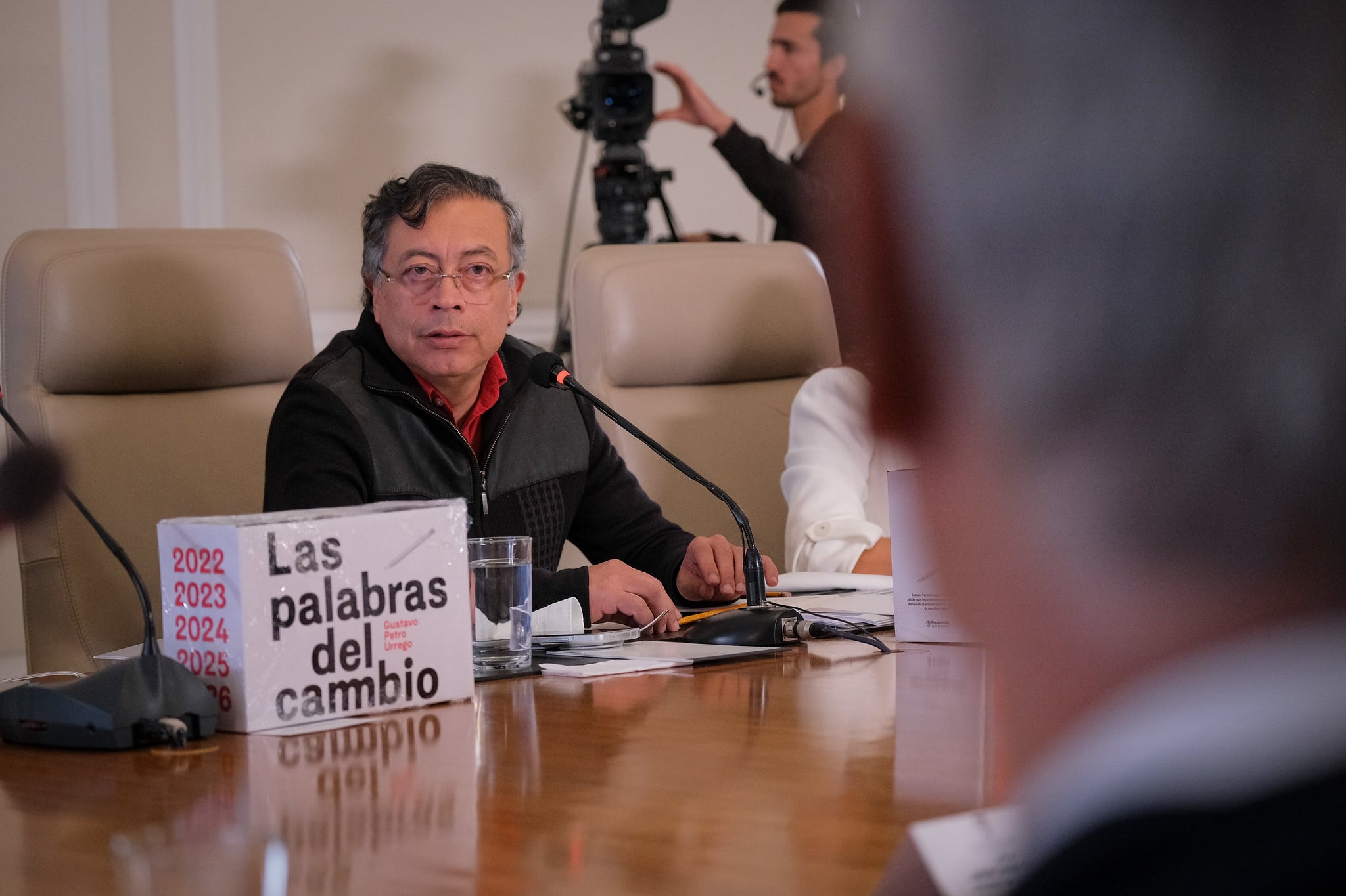 Gustavo Petro, entonces presidente de Colombia, el 16 de junio de 2026 en la Casa de Nariño, en Bogotá