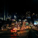 Así se ve Sabaneta, Antioquia, en la noche.