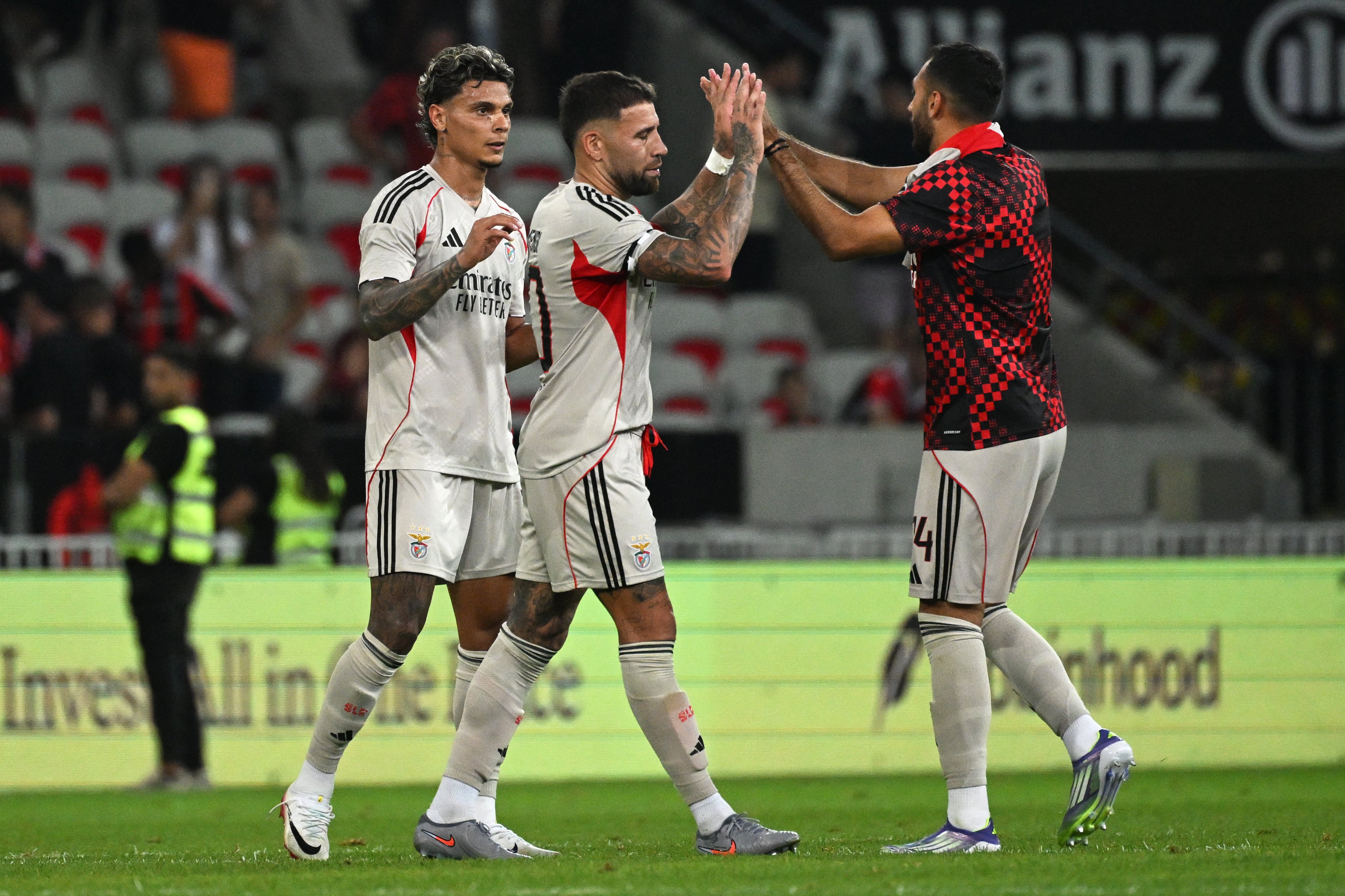 Richard Ríos, con Benfica en Champions League