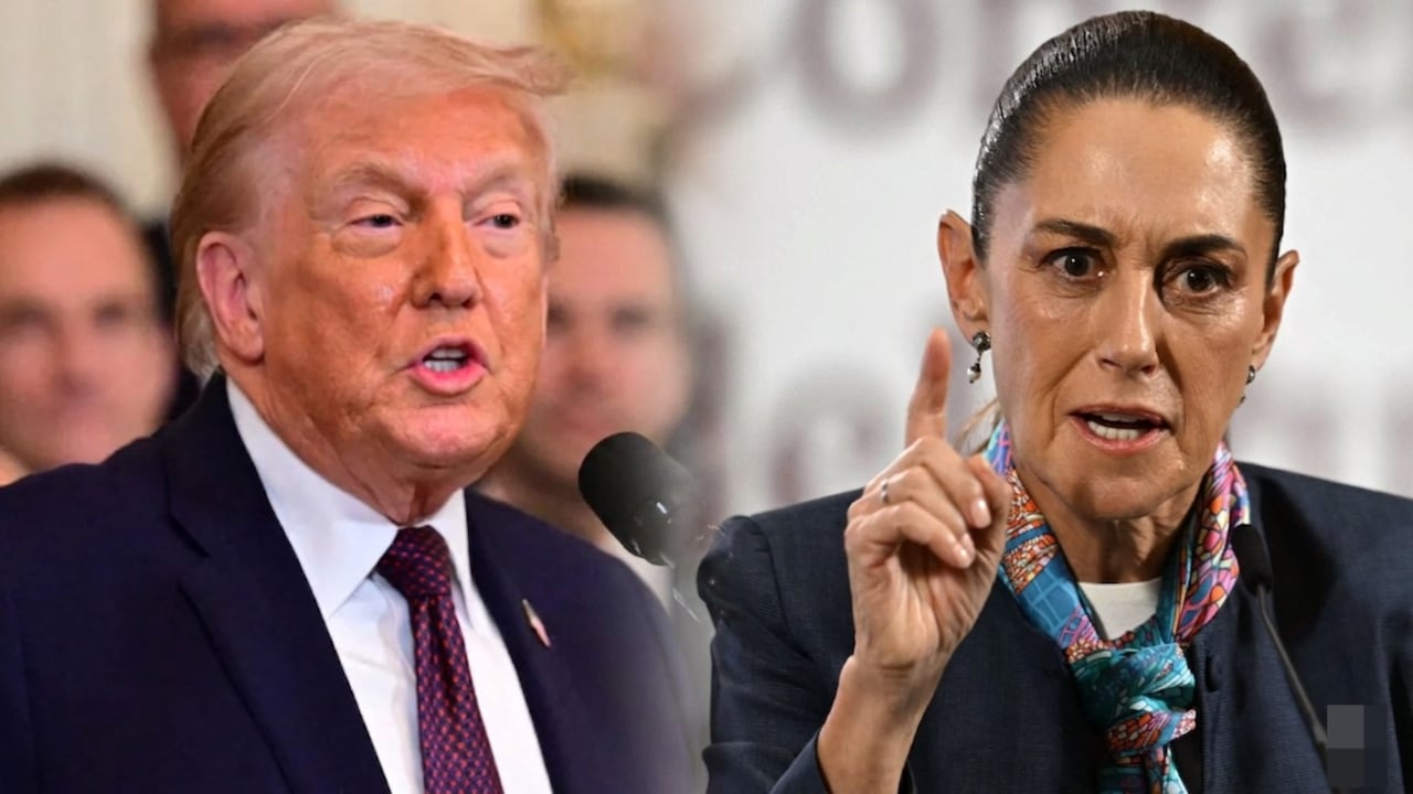 Presidentes de Estados Unidos y de México: Donald Trump y Claudia Sheinbaum.