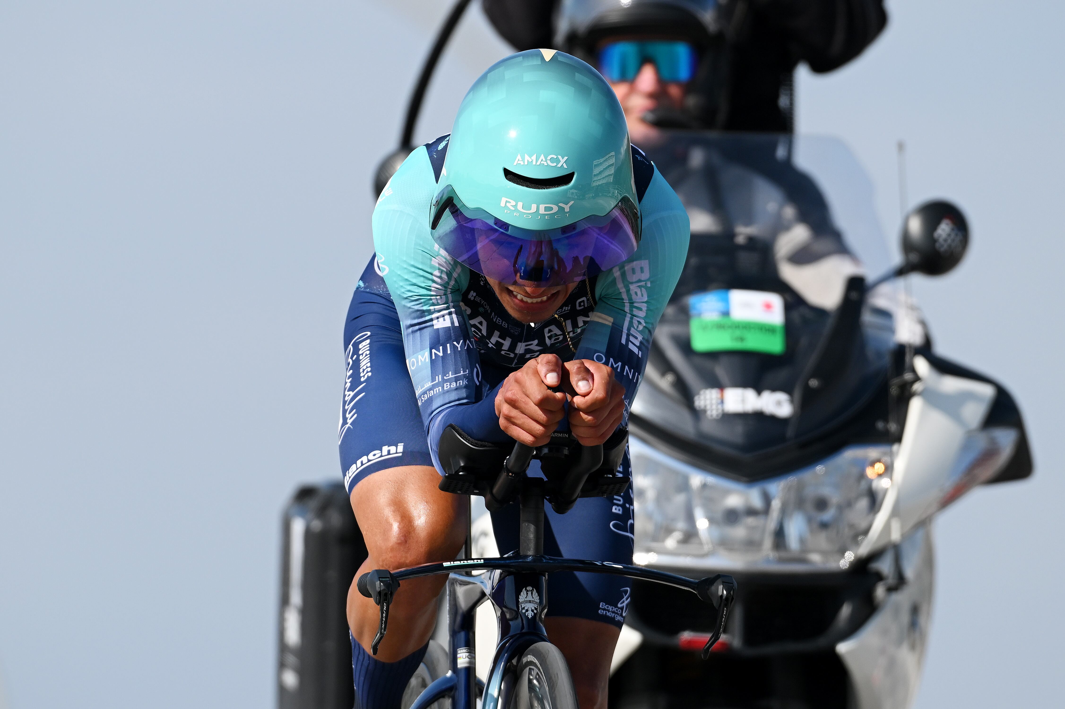 Santiago Buitrago, ciclista colombiano del Bahrain Victorious