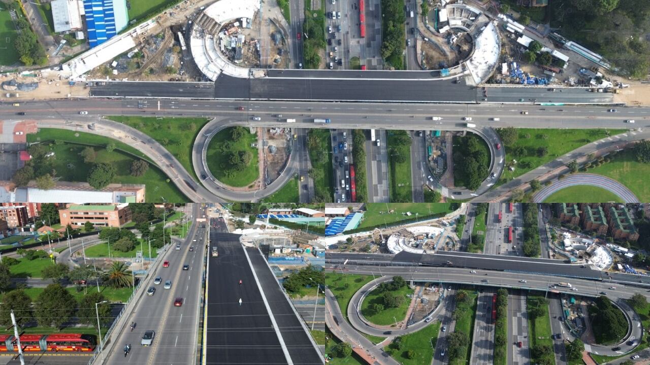 El puente está ubicado en el norte de Bogotá.