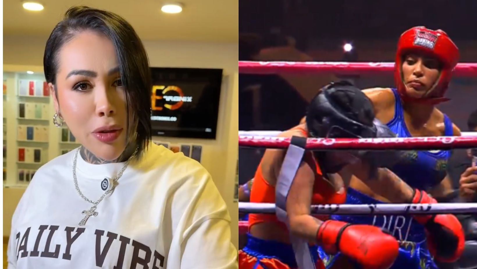 Andrea Valdiri expuso lo que le dijo a Yina Calderón en el 'ring' de Stream  Fighters 4; nadie lo notó