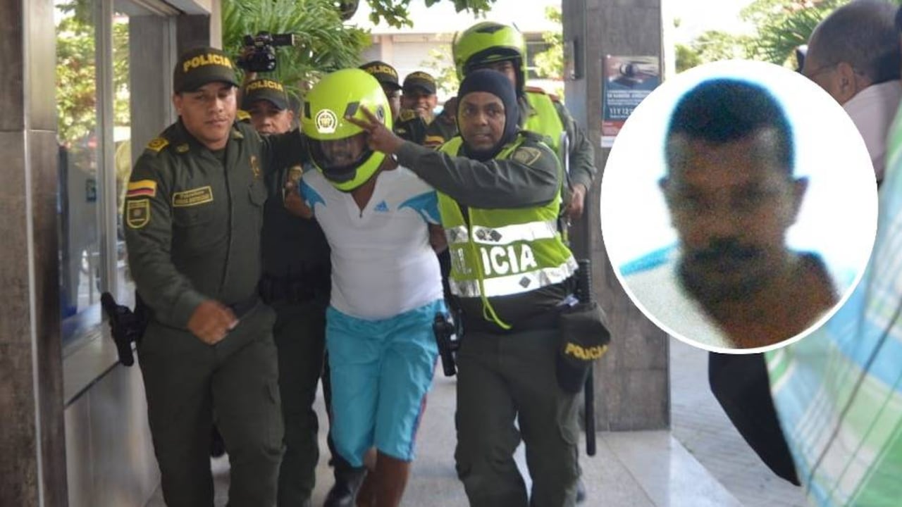 Adolfo Arrieta, señalado de asesinar a Génesis Rúa, a su llegada a la audiencia de legaliación de captura, en Santa Marta.