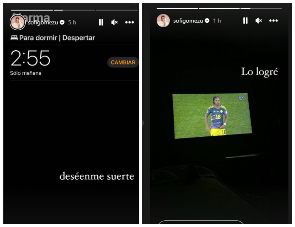 Sofía Gómez Uribe madrugó con la Selección Colombia femenina