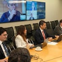 El equipo del presidente electo, Abelardo De La Espriella, en Washington.